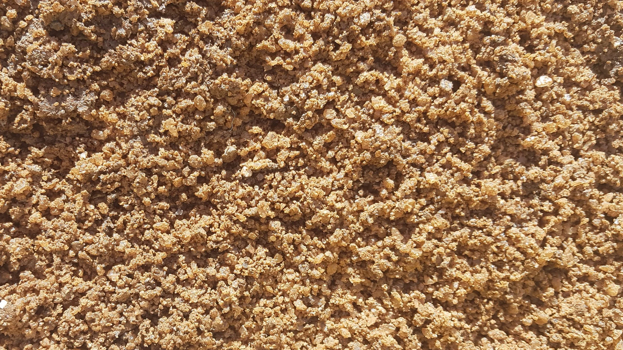 Brown De-Icing Salt.