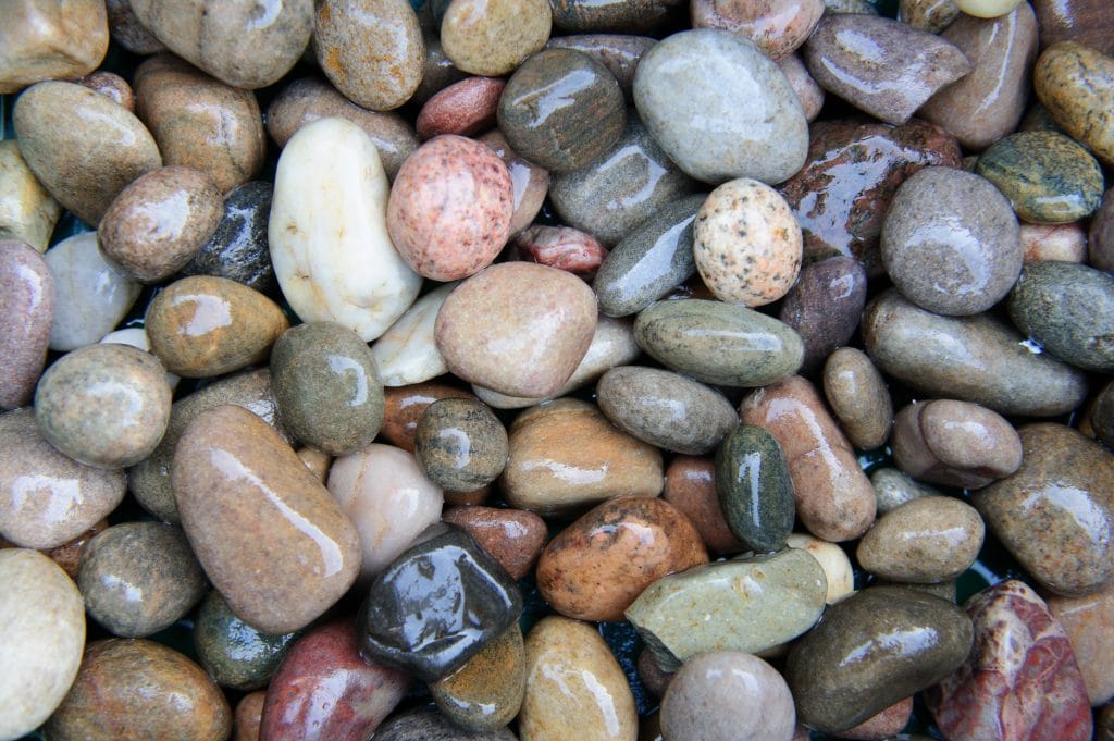 Wet Pebbles.