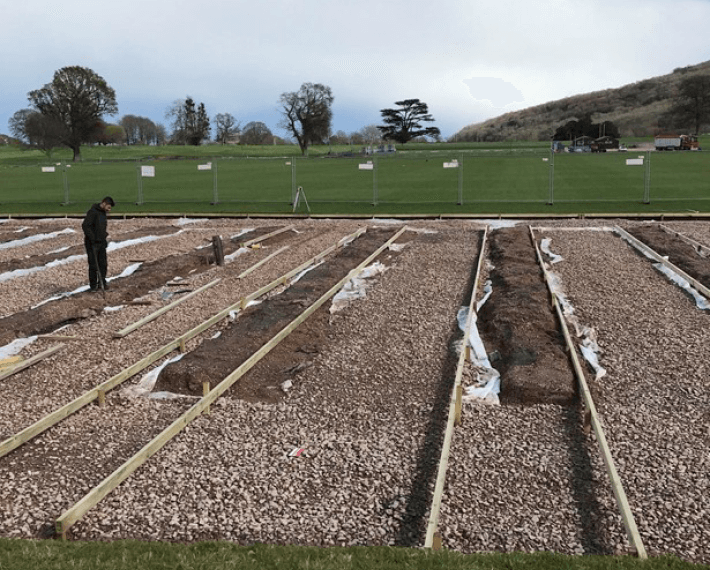 material down for cricket nets