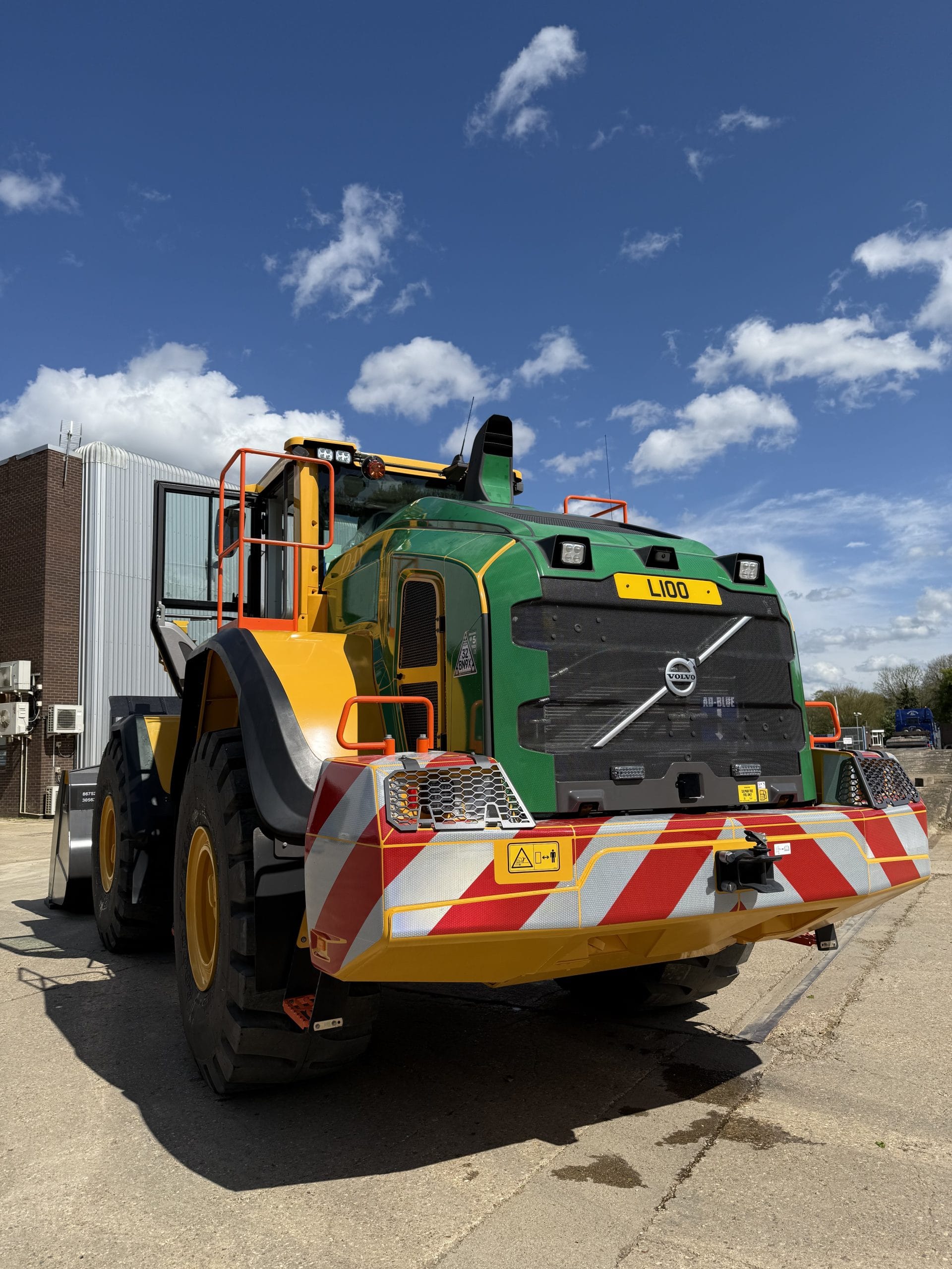 Day Aggregates 100th yellow loading shovel