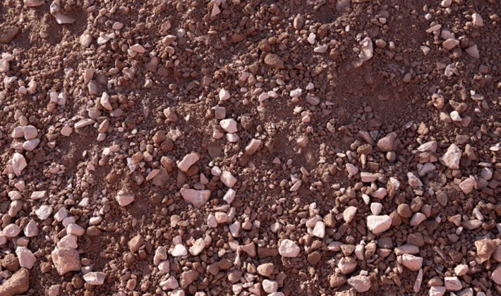 6N primary, containing limestone & granite, graded from 0mm to 80mm, displayed loose.